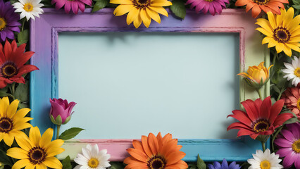 framing flowers on minimalist design