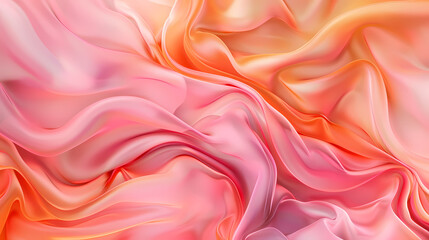 Fototapeta premium Soft flowing silk fabric background