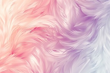 Obraz premium A pattern of soft, feather-like strokes in a gentle, pastel gradient
