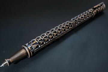 Naklejka premium A pen that writes in three-dimensional script
