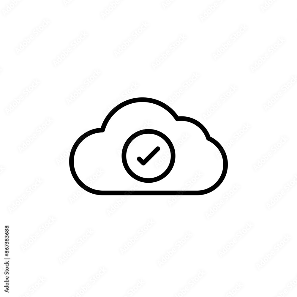 Aufkleber saved to drive icon set digital storage illustrations for technology and data projects