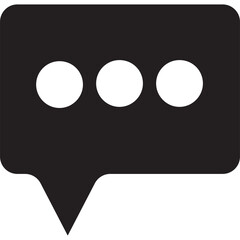 Black solid phone icon design