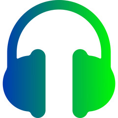 blue and green gradient phone icon 