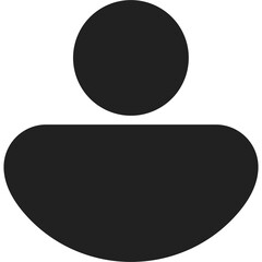 Black solid phone icon design