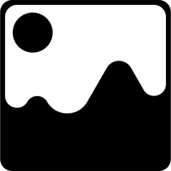 Black solid phone icon design