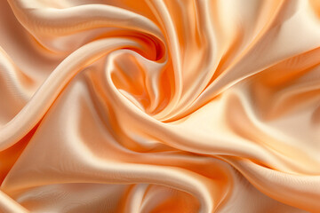 Fototapeta premium Luxurious of smooth gold silk or satin fabric texture background