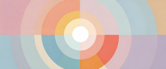 Obraz premium illustrazione con elementi geometrici a tema minimalista astratto contemporaneo