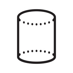 cylinder tube icon symbol