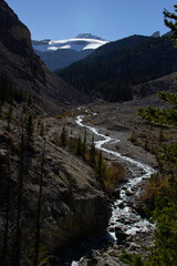 Canadian Rockies Valley on a clear day