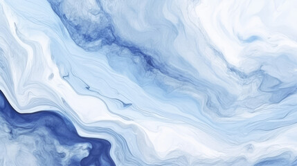 Obraz premium Luxury white blue Marble texture background. Panoramic Marbling texture design for Banner, invitation, wallpaper, headers, website, print ads, packaging design template., generative ai