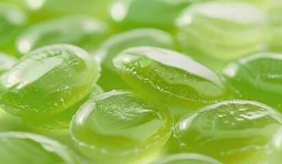  Colorful Beaded Gems on Textured Surface