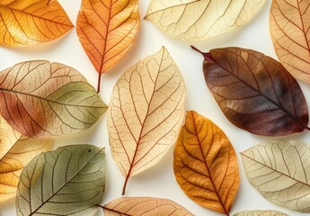 Fototapeta premium Seasonal Leaves - Autumnal Tree Display