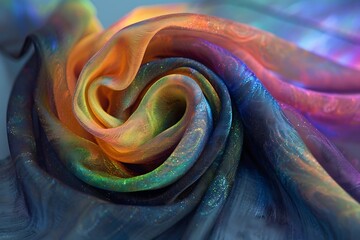 A scarf woven from the aurora borealis