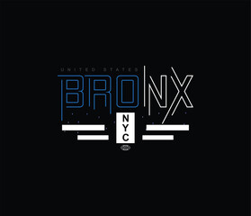 The Bronx illustration for print t shirt and others 