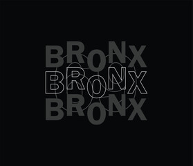 The Bronx illustration for print t shirt and others 