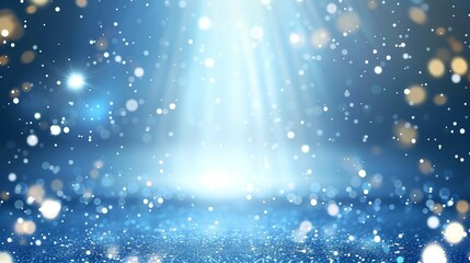 Obraz premium Abstract Light and Particle Background with Bokeh and Glow Effects