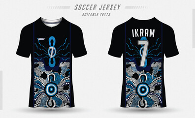 Sublimation Jersey black By Ikram raza
