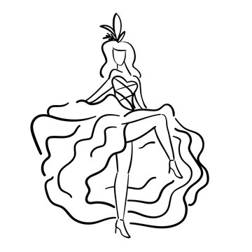 Cancan dancer