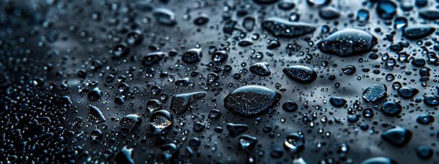  Drops of Rain on a Surface