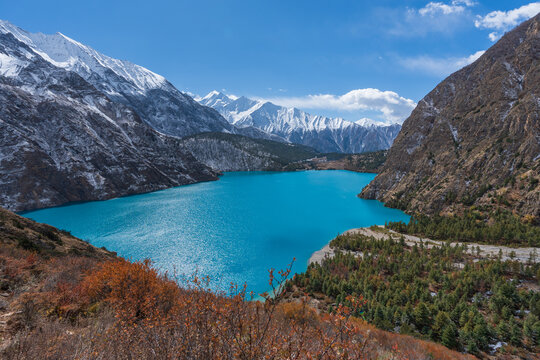 Shey Phoksundo Lake, Ringmo Lake - Shey Phoksundo National Park - Dolpo - Western Nepal