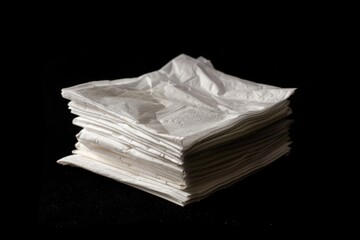Stacked napkins on a table, suitable for event or party decoration