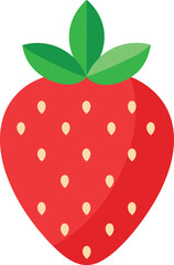 vector strawberry illustration, fresh strawberry vector