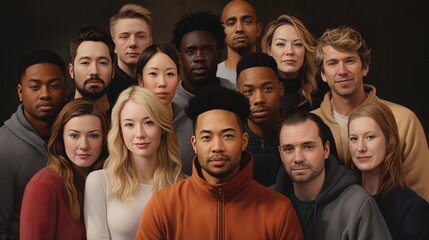 Exemplifying generation z embracing diversity with young individuals from diverse ethnic backgrounds