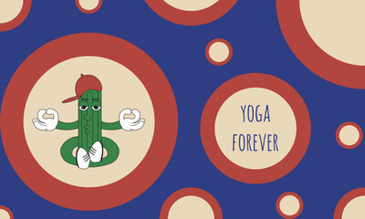 Modern Abstract background for Yoga center design. Mexican yoga practice concept. Simple flat vector aesthetic backdrop can used web social media banner, poster, postcard template cover design. EPS 10