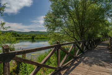 Obraz premium Posta Fibreno lake nature reserve, Frosinone, Italy