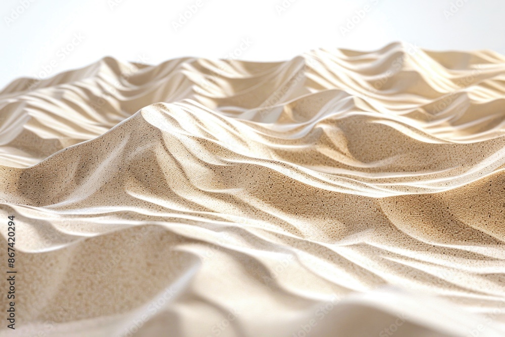 Poster a close-up shot of a sandy surface with visible grains and texture