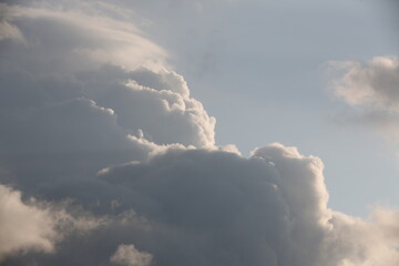 beautiful cloudy sunset creating pink and orange clouds.
