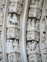Christ life scenes from Lausanne Cathedral portal