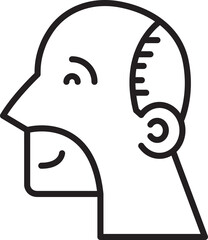 Old Man Side View Avatar
