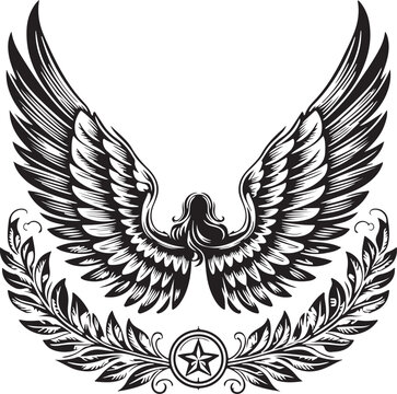 recommend clip art: Angel Black and white background