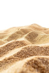 Close-up view of sand on a beach with details of texture and grain