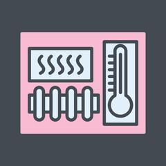 Heating Element Vector Icon