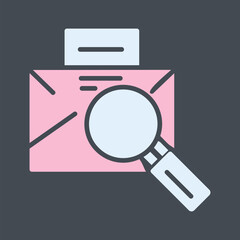Magnifier Male Vector Icon