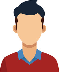 vector man avatar illustration, detailed man avatar illustration