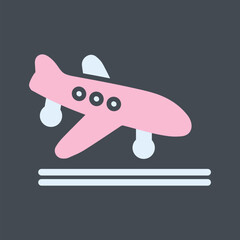 Flight Landing Vector Icon