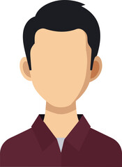 vector man avatar illustration, detailed man avatar illustration