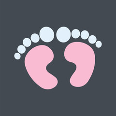 Feet Vector Icon