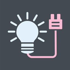 Electric Bulb Vector Icon