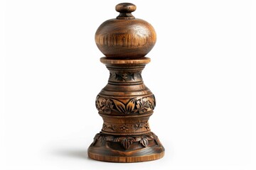 A close-up shot of a wooden object against a white background, ideal for use in product photography or design projects