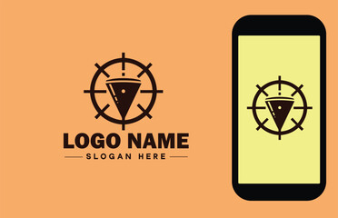 radar icon Radio detection Radio echo Microwave radar flat logo sign symbol editable vector