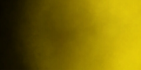 Yellow and black abstract grunge texture smoke cloud isolated smog, vapour, mist overlay paper texture decorative vintage background.