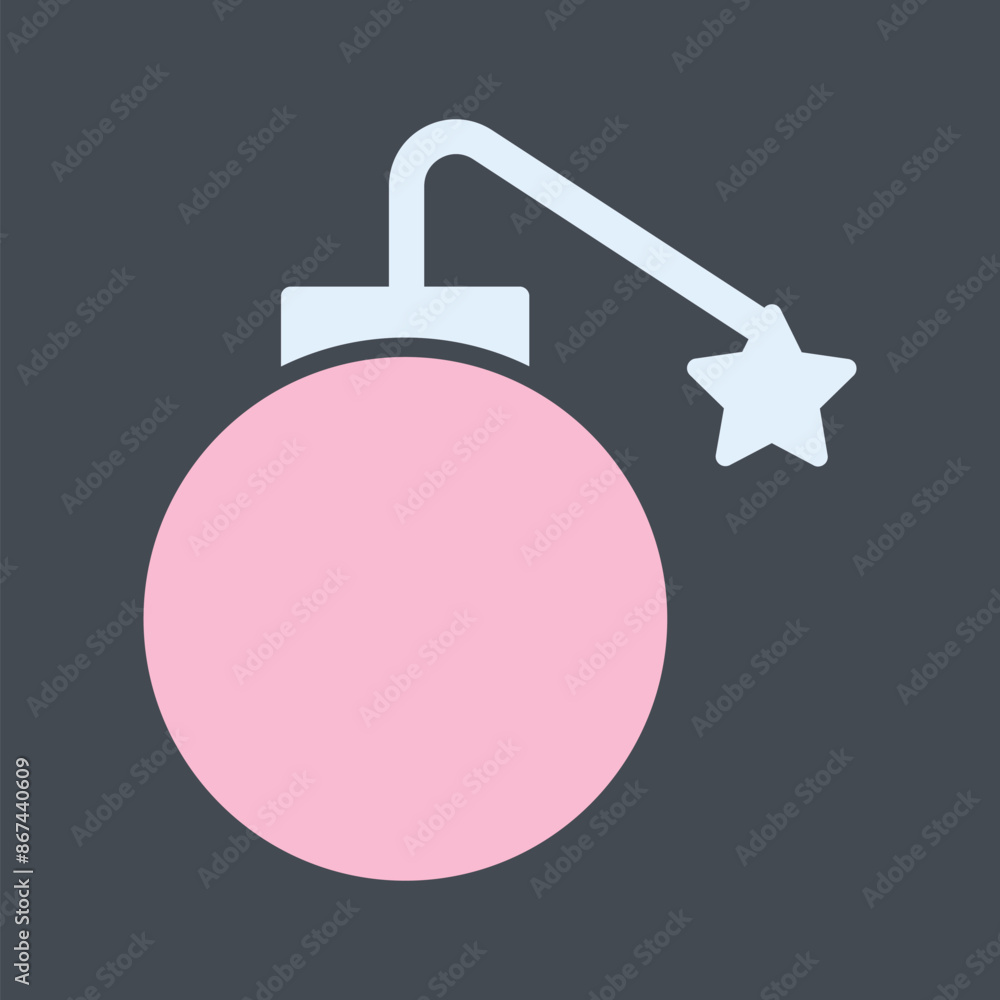 Wall mural Exploding Cannon Ball Vector Icon