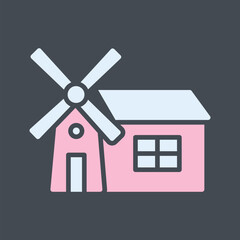 Windmill Vector Icon