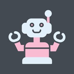 Industrial Robot III Vector Icon
