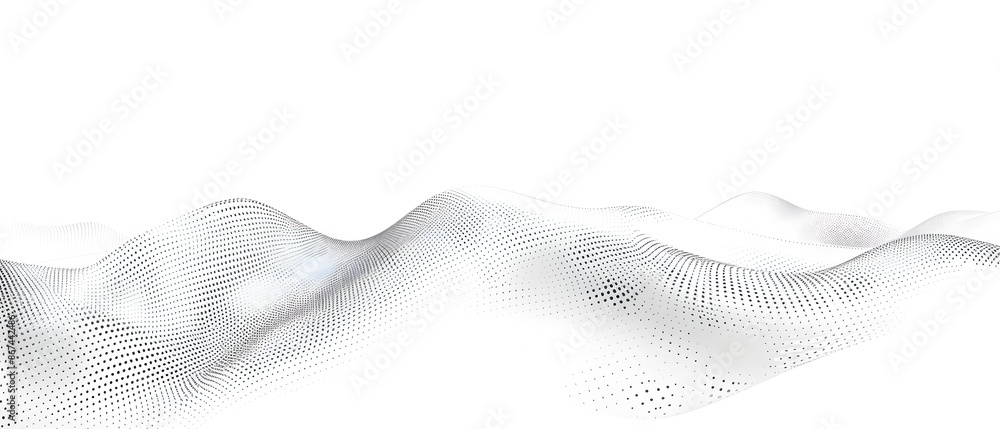 Poster abstract wave dots line vector background for design and presentation of technology, digital or comm