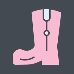 Cowboy Boot Vector Icon